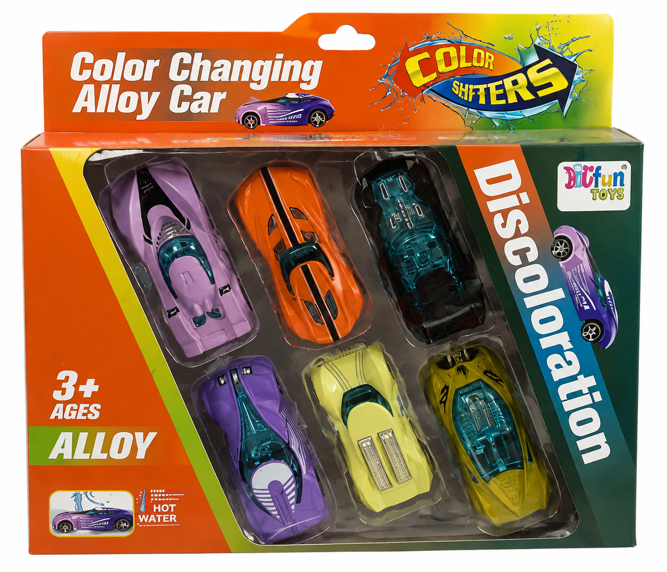 Color-Changing Alloy Toy Car Set