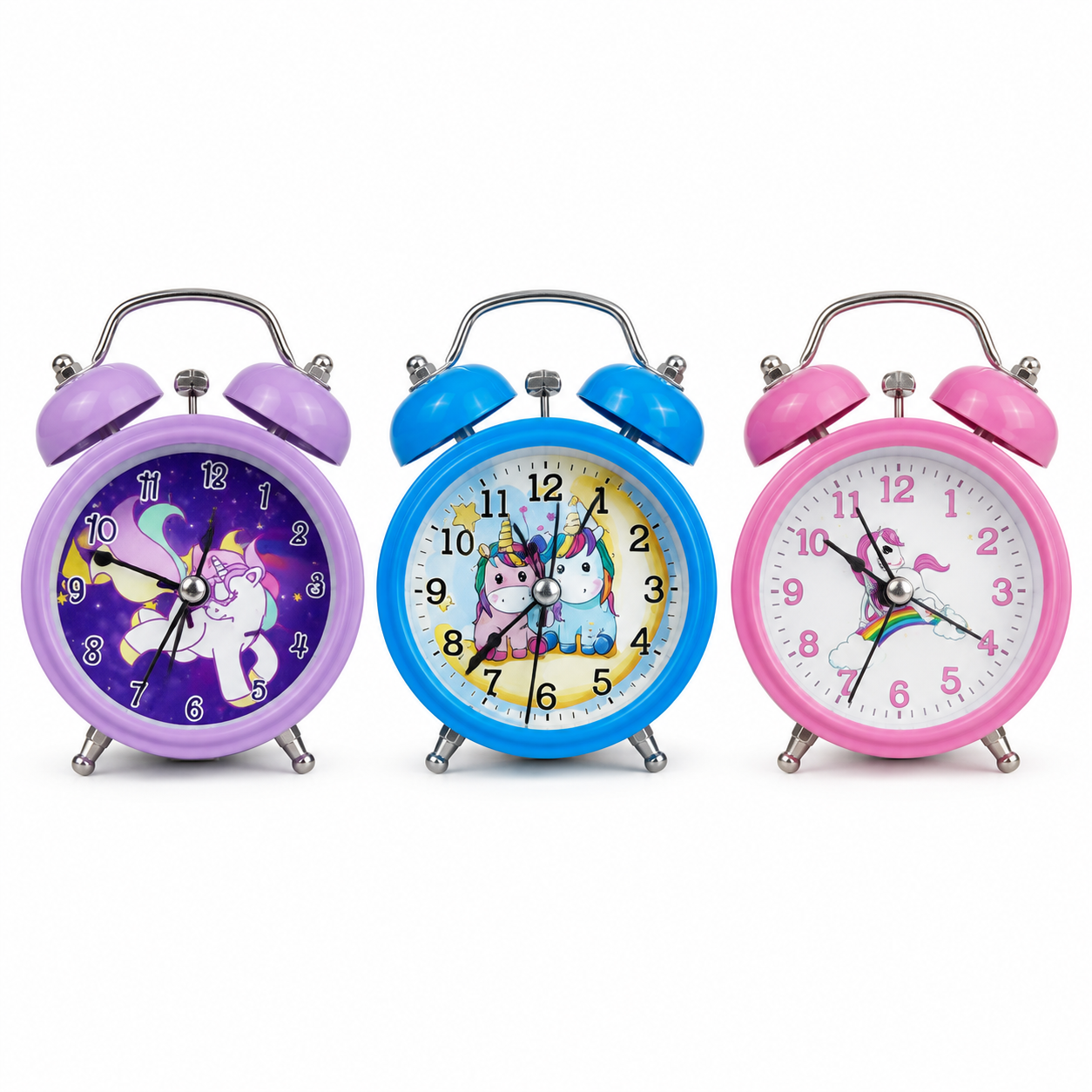 Unicorn Twin Bell Alarm Clock