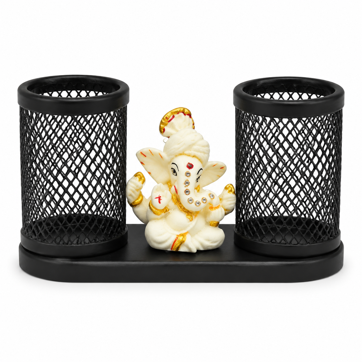 Lord Ganesha Double Pen Stand