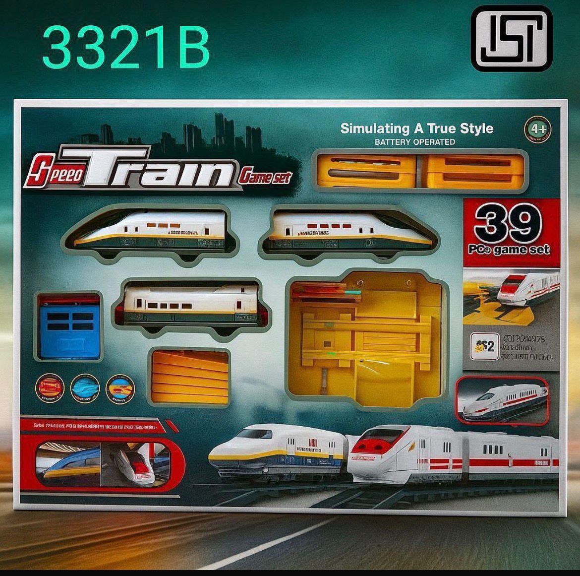 Speed Train Game Set – 39 Piece Battery Operated