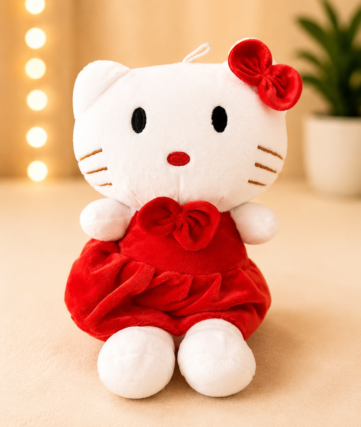 Red and White soft toy