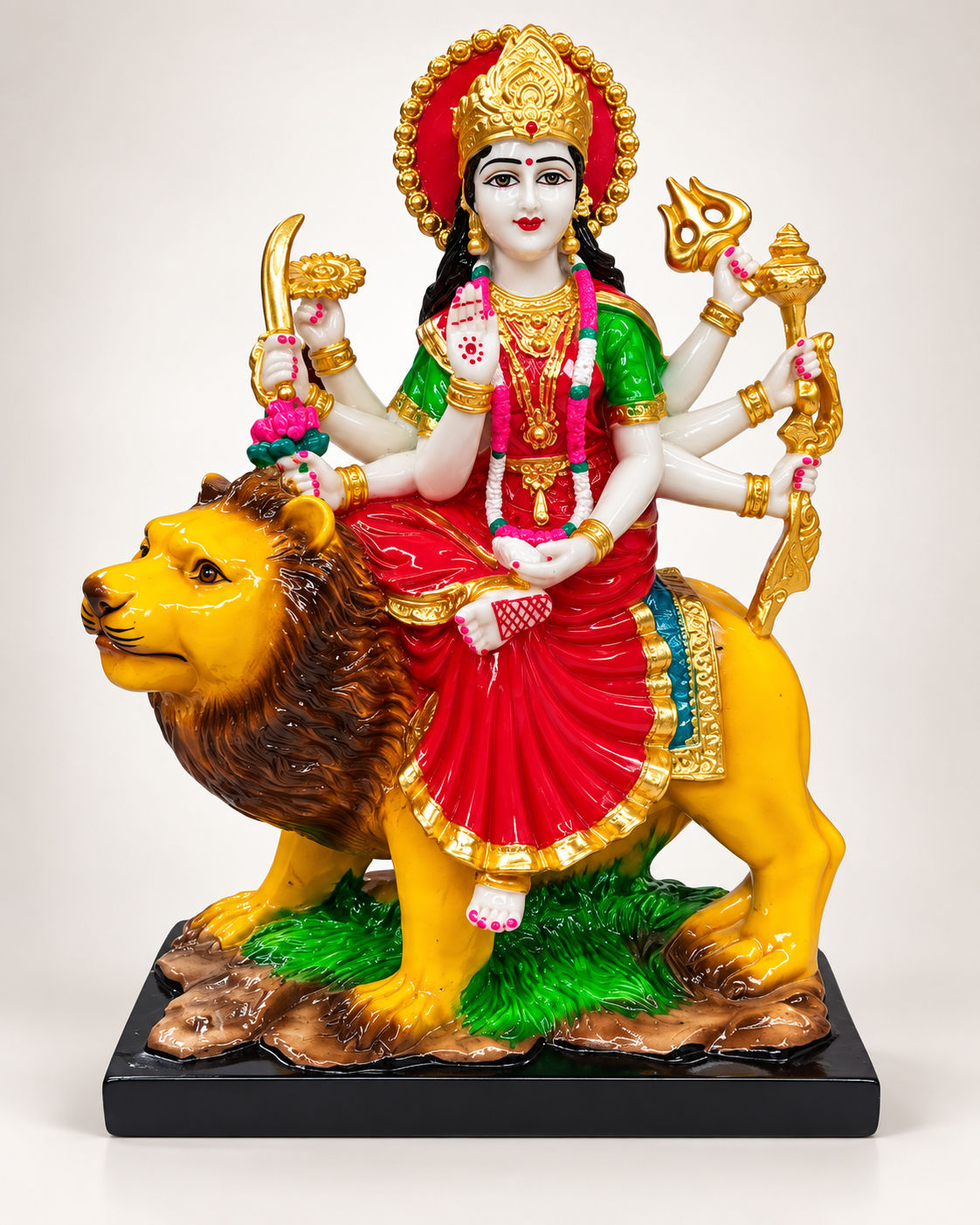 Divine Maa Durga Idol with Lion – Premium Decorative Statue