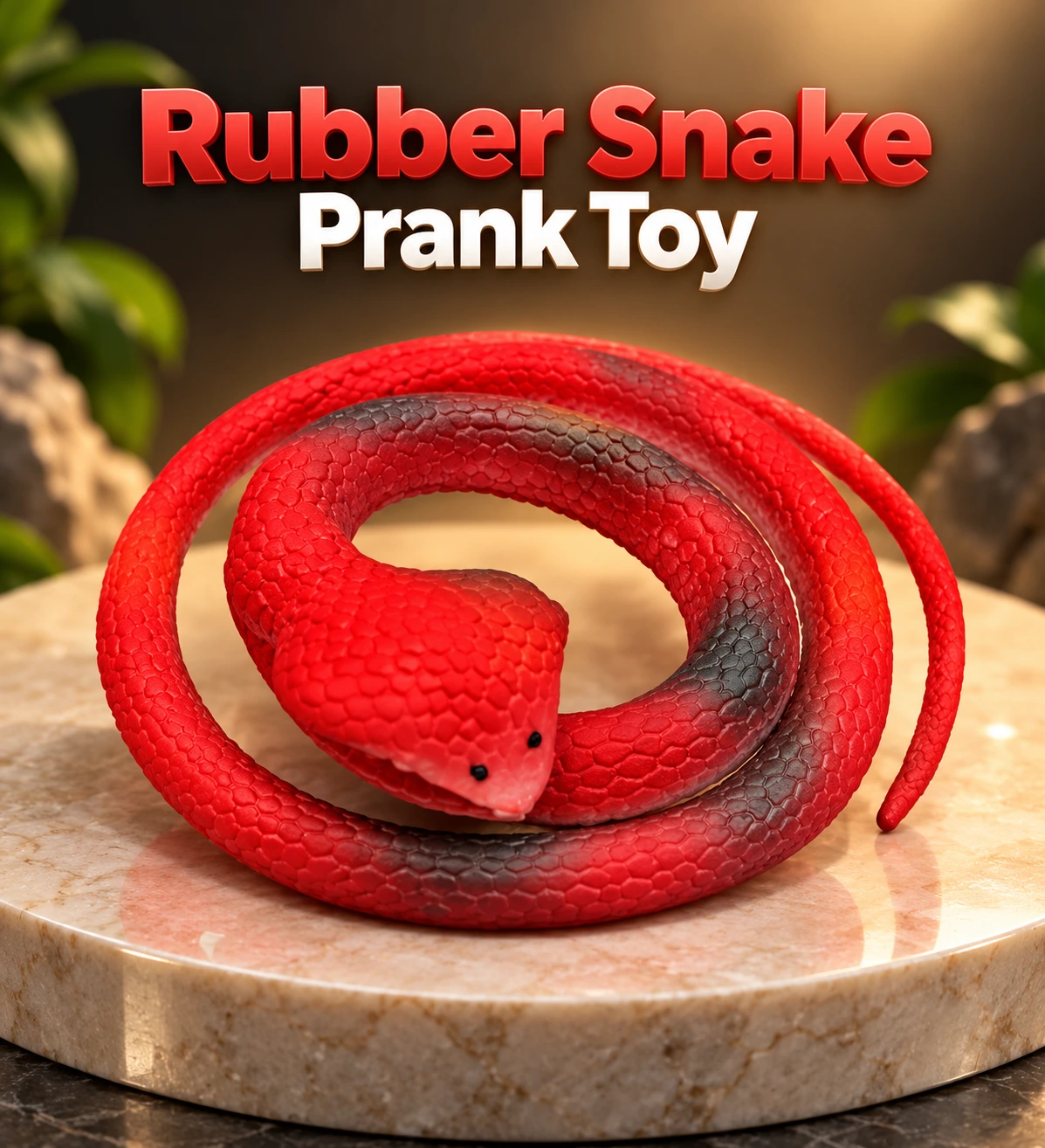 Rubber Snake Prank Toy