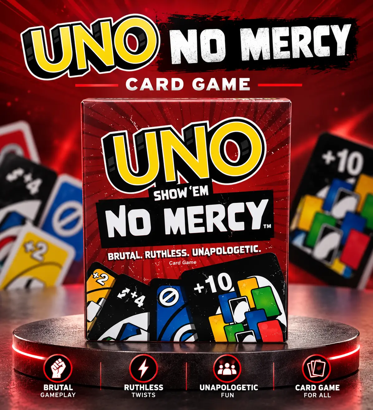 Uno No Mercy Card Game