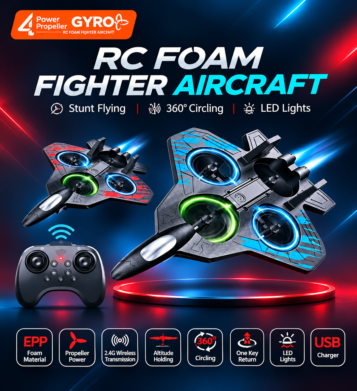 RC Foam Fighter Aircraft