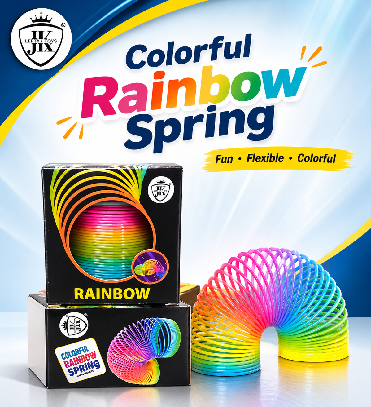 colorful rainbow spring